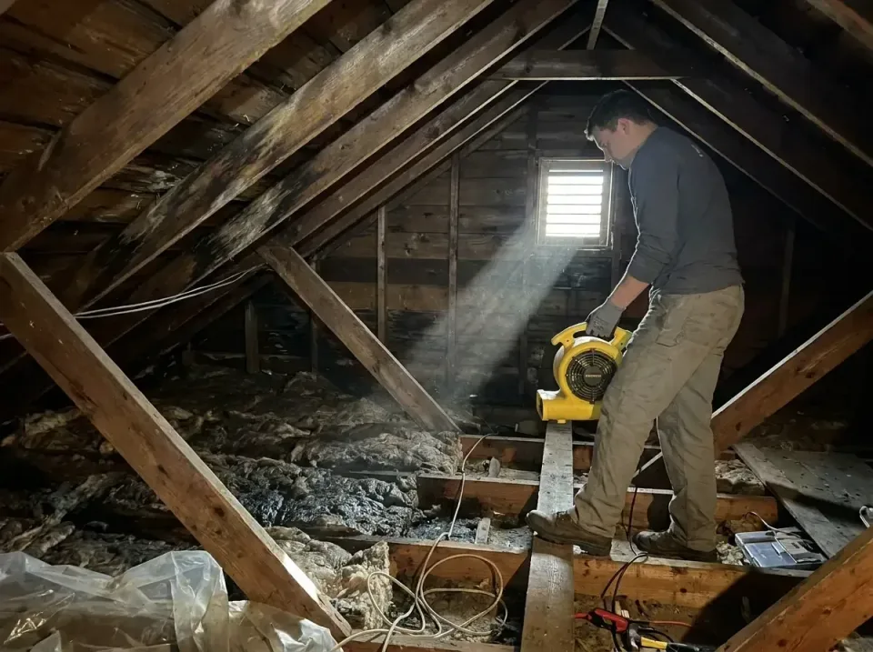 attic-water-damage-drying-proc-007 — frequently asked questions, Emergency Water Extraction & 24/7 Flood Response in Cutler…